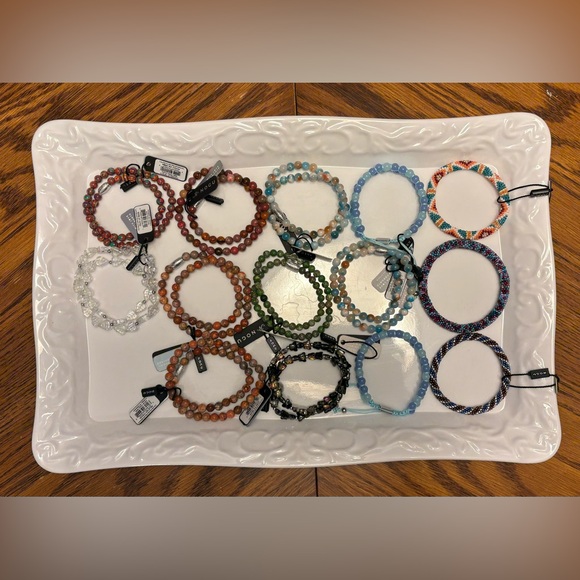 🧡💜💚NOGU Multicolour Beaded Wrap 💚💜🧡 - Picture 4 of 4